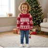 CPX02: Girls Fairisle Knitted Christmas Jumper (1-6 years)